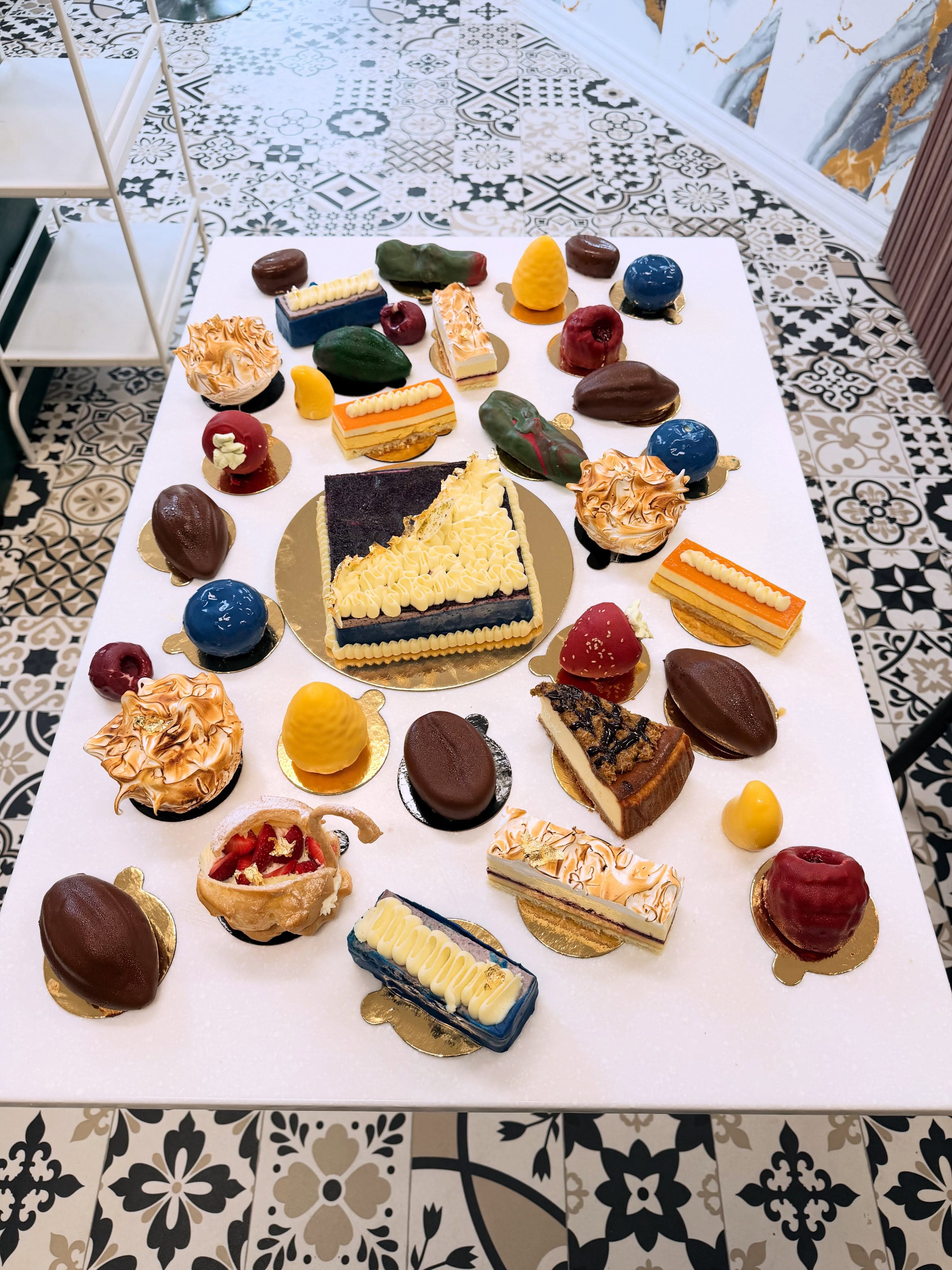 An assortment of pastries and desserts at Casablanca Bakery, from the bakery’s Facebook album